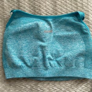Gym shark sports bra Sz M blue
